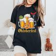 Oktoberfest 2024 Oktoberfest 2024 Costume Cuello Camiseta extragrande cómoda para mujer Black