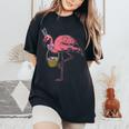 Oreilles De Lapin Mignon Flamingo Rose Chasse Aux Œufs De T-shirt oversize confortable pour femme Black