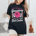 Palla Da Bowling Divertente Con Scritta I'm A Bowling Grandma T-shirt comoda oversize da donna Black
