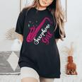 Sax Strumento Musicale Regalo Donne Ragazze Sassofono T-shirt comoda oversize da donna Black