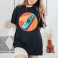 Telecomando Televisivo Per Gli Amanti Degli Spettacoli T-shirt comoda oversize da donna Black