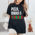 Tifoso Ternana Pizza Birra Uomo Semplice Terni T-shirt comoda oversize da donna Black