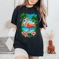 Tropical Flamingo Summer Vibes Beach For A Vacationer Women's Oversized Comfort T-Shirt Black