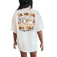 Er Nurse Turkey Gobble Squad Er Nurse Thanksgiving Women's Oversized Comfort T-Shirt Back Print Ivory