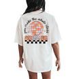 Groovy You Make The Whole Class Shimmer Teacher Appreciation Women's Oversized Comfort T-Shirt Back Print Ivory