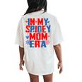 In My Spidey Mom Era Groovy Mommy Mother's Day Women's Oversized Comfort T-Shirt Back Print Ivory