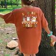 Er Nurse Turkey Gobble Squad Er Nurse Thanksgiving Women's Oversized Comfort T-Shirt Back Print Yam