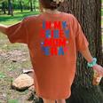 In My Spidey Mom Era Groovy Mommy Mother's Day Women's Oversized Comfort T-Shirt Back Print Yam