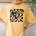 Retro Special Education Dream Team Back To School Women Women's Oversized Comfort T-Shirt Back Print Mustard