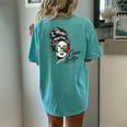 Ciao Bella Italian Flag Sunglasses Language Women's Oversized Comfort T-Shirt Back Print Chalky Mint