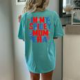 In My Spidey Mom Era Groovy Mommy Mother's Day Women's Oversized Comfort T-Shirt Back Print Chalky Mint