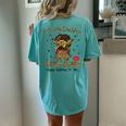 Virgo Queen Messy Bun It's My Birthday Black Woman Women's Oversized Comfort T-Shirt Back Print Chalky Mint