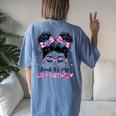 Bruh It's My 12Th Birthday 12 Year Old Birthday For Girl Women's Oversized Comfort T-Shirt Back Print Blue Jean