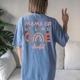 Mama Of Miss Onederful 1St Birthday Girl Women's Oversized Comfort T-Shirt Back Print Blue Jean