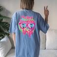 Mother Daughter Trip 2024 Mom Daughter Vacation Travel 2024 Women's Oversized Comfort T-Shirt Back Print Blue Jean