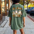 Er Nurse Turkey Gobble Squad Er Nurse Thanksgiving Women's Oversized Comfort T-Shirt Back Print Moss