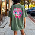Mother Daughter Trip 2024 Mom Daughter Vacation Travel 2024 Women's Oversized Comfort T-Shirt Back Print Moss