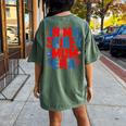 In My Spidey Mom Era Groovy Mommy Mother's Day Women's Oversized Comfort T-Shirt Back Print Moss