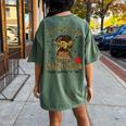 Virgo Queen Messy Bun It's My Birthday Black Woman Women's Oversized Comfort T-Shirt Back Print Moss