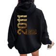 13 Anni Compleanno Regalo Ragazzo Ragazza Annata 2011 Felpa con cappuccio oversize da donna con stampa posteriore Black