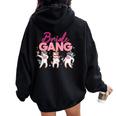 Addio Al Nubilato Sposa Gang Felpa con cappuccio oversize da donna con stampa posteriore Black