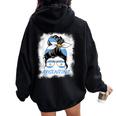 Argentina Sbiancato Argentino Argentina Donna Ragazza Felpa con cappuccio oversize da donna con stampa posteriore Black