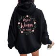 Best Grandma Of The World Festa Della Mamma Super Felpa con cappuccio oversize da donna con stampa posteriore Black