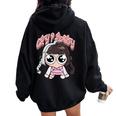 Graphic Cute Baby Cry Baby Girl Women Oversized Hoodie Back Print Black
