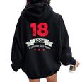 È Nata Una Leggenda 2006 Ragazze Ragazzi 18 Compleanno Felpa con cappuccio oversize da donna con stampa posteriore Black