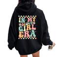 Groovy Scout In My Scout Girl Era Girls Women Women Oversized Hoodie Back Print Black