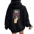 Holy Bible God's Word Is Non-Negotiable Christian Faith Women Oversized Hoodie Back Print Black