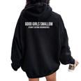 Le Brave Ragazze Ingoiano I Disturbi Alimentari Felpa con cappuccio oversize da donna con stampa posteriore Black