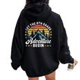 Let The 8Th Grade Adventure Begin Back To School Teachers Women Oversized Hoodie Back Print Black