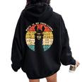 Math Is No Prob-Lama Math Llama Insegnante Felpa con cappuccio oversize da donna con stampa posteriore Black