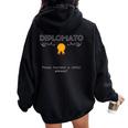Maturità 2024 Regalo Ragazzo Diploma Esame Maturità Felpa con cappuccio oversize da donna con stampa posteriore Black