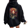 Medusa Goddess Myth Gorgon Greek Mythology Women Women Oversized Hoodie Back Print Black