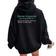 Migliore Maglietta Igienista Dentale Per Regalo Ragazze Felpa con cappuccio oversize da donna con stampa posteriore Black