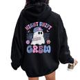 Night Shift Crew Night Shift Nurse Halloween Women Oversized Hoodie Back Print Black