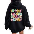 In My Second Grade Era Hello 2Nd Grade Back To School Women Oversized Hoodie Back Print Black