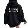 Squadra Conrad Floral Felpa con cappuccio oversize da donna con stampa posteriore Black