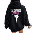 Taekwondo Humorística Para Madres De Artes Marciales Cuello Women Oversized Hoodie Back Print Black