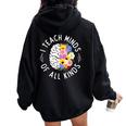 I Teach Minds Of Alll Kinds Special Education Teacher Women Oversized Hoodie Back Print Black