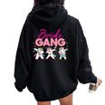Team Sposa – Jga Addio Al Nubilato Felpa con cappuccio oversize da donna con stampa posteriore Black