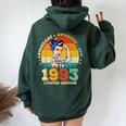 31 Annoecchio Leggendario Dal 1993 Impressionante 31 ° Compleanno Donne Felpa con cappuccio oversize da donna con stampa posteriore Forest