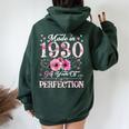 94 Anni Made In 1930 Floreale 94° Compleanno Regalo Per Le Donne Felpa con cappuccio oversize da donna con stampa posteriore Forest