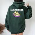 Aglio Uomini Donne Regalo Per Un Aglio Amante Del Pane Felpa con cappuccio oversize da donna con stampa posteriore Forest