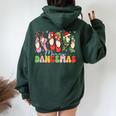 Ballet Dancer Christmas Dance Merry Dancemas Teacher Women Oversized Hoodie Back Print Forest