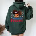 Bandiera Della Repubblica Dominicana Per Ragazze E Bambini Felpa con cappuccio oversize da donna con stampa posteriore Forest