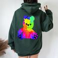 Bubu L'orsetto Simpattica Idea Regalo Per Bambini E Donne Felpa con cappuccio oversize da donna con stampa posteriore Forest