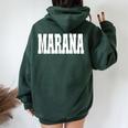Camicia Che Dice Marana Per Uomini Donne Bambini Felpa con cappuccio oversize da donna con stampa posteriore Forest